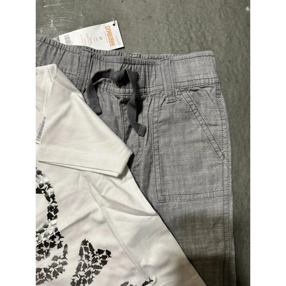 NEW Vintage Gymboree Gymbo Pirate Shark Sharks Outfit Bundle Set 3T